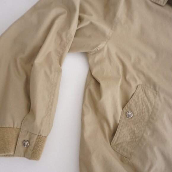 VTG 80s London Fog Outdoors Unlimited Taupe Zip Up Cotton Lined Bomber Coat 44L - Picture 7 of 8